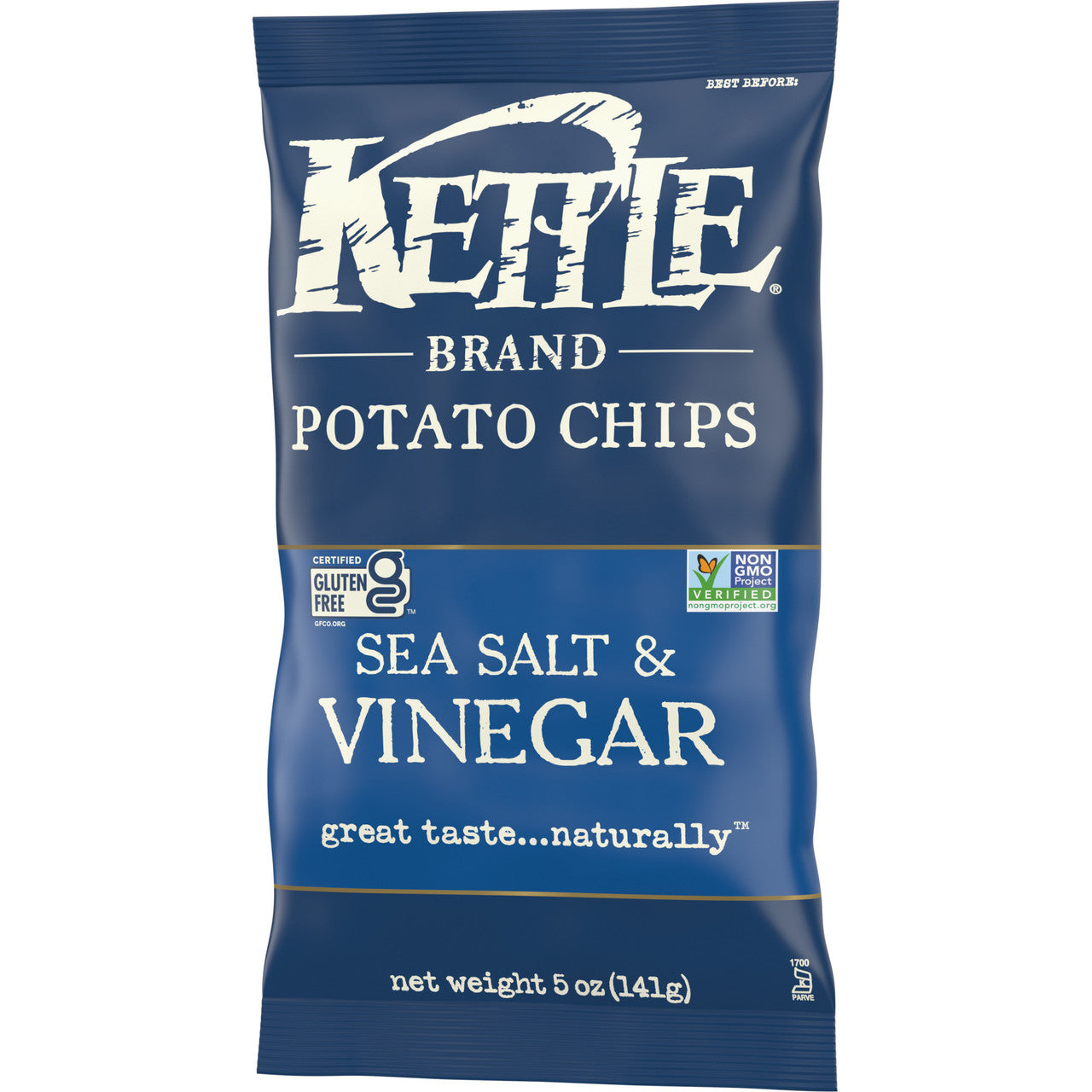 Kettle Chips Salt & Vinegar Potato Chips (15x5 Oz)-13