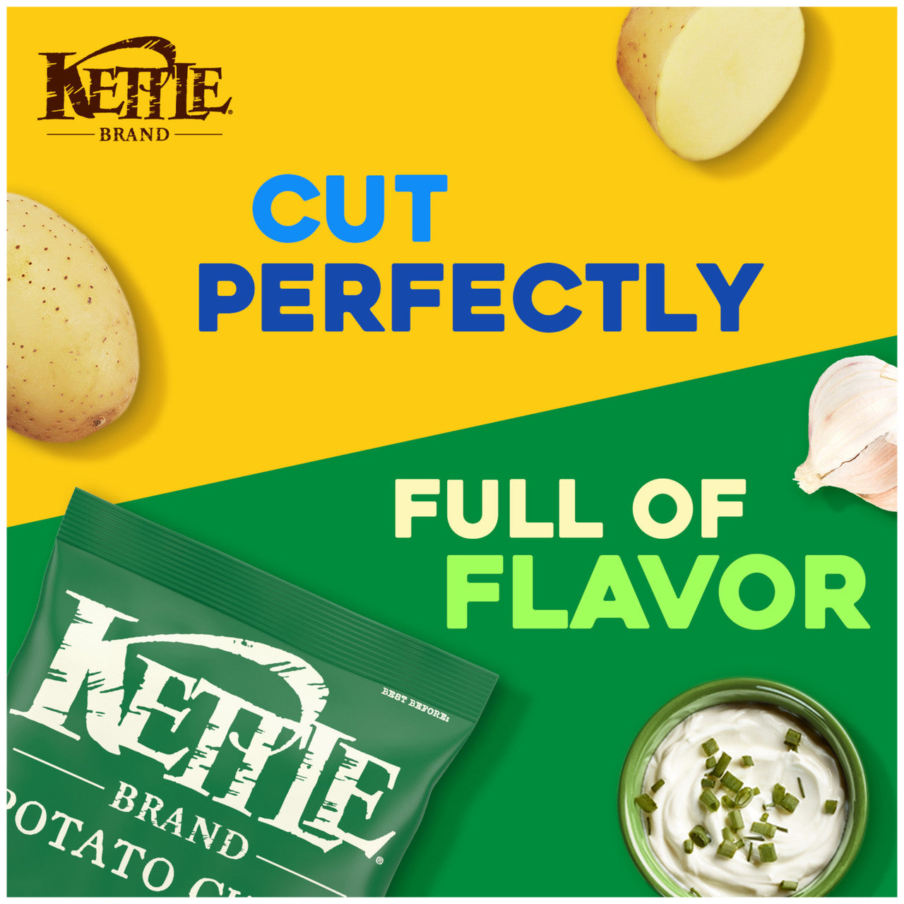 Kettle Chips Sour Cream & Onion Potato Chips (15x5 Oz)-1