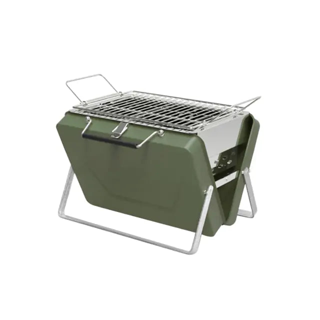 Camping BBQ Grill - Stainless Steel Charcoal