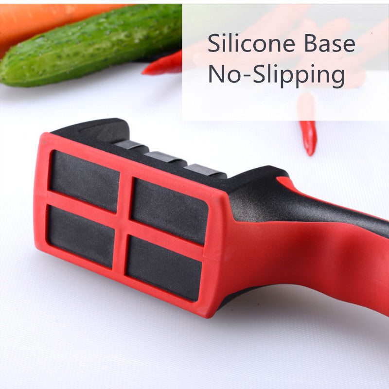 Kitchen Knife Sharpener - Tungsten Steel Diamond and Ceramic Accessory