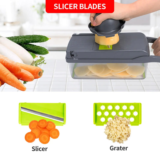 Multifunctional Cutter Shredder Slicer - 10 in 1