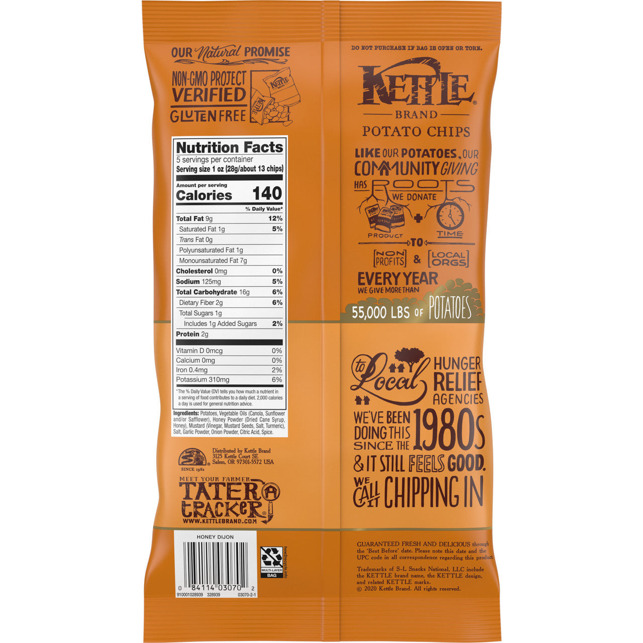 Kettle Chips Honey Dijon Potato Chips (15x5 Oz)-10