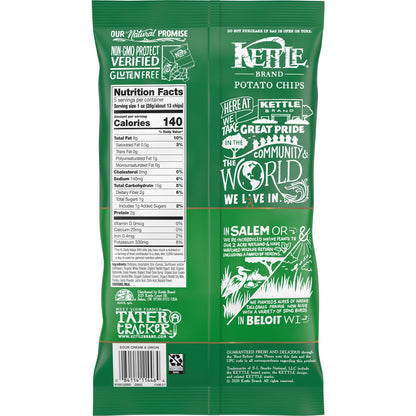 Kettle Chips Sour Cream & Onion Potato Chips (15x5 Oz)-9