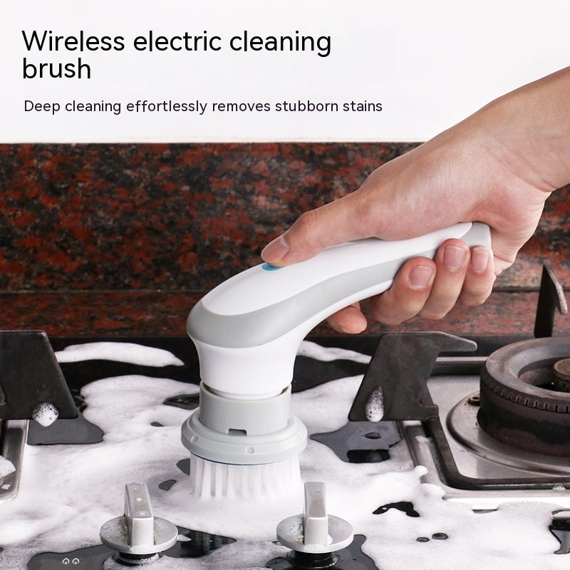 Electric 4-in-1 Handheld Cleaning Brush - Cordless Spin Scrubber
