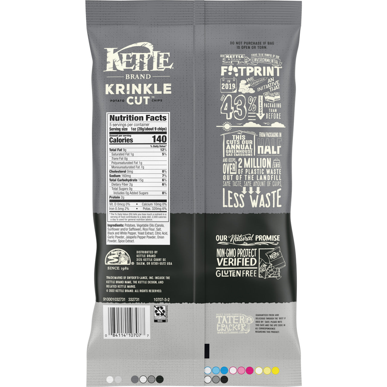 Kettle Chips Salt & Fr Pp Krinkle Chips (15x5 Oz)-8