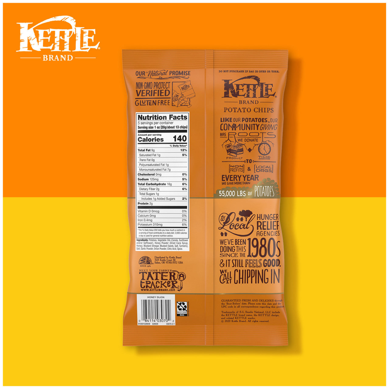Kettle Chips Honey Dijon Potato Chips (15x5 Oz)-6