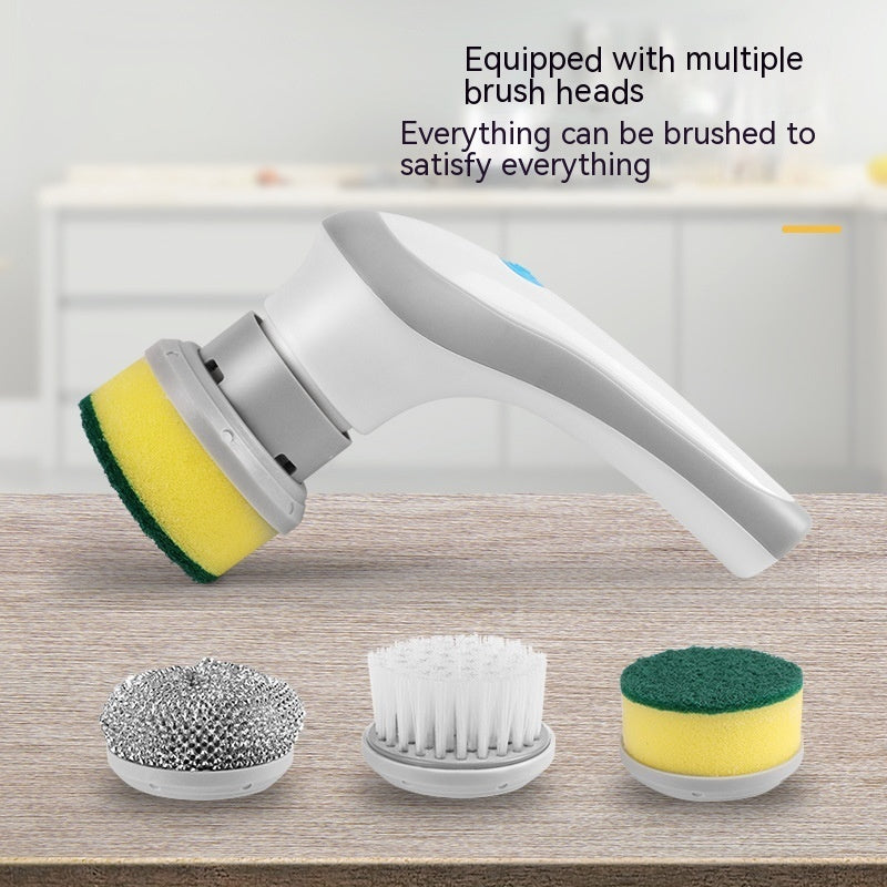 Electric 4-in-1 Handheld Cleaning Brush - Cordless Spin Scrubber