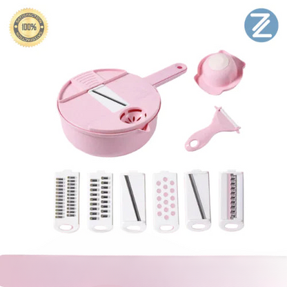 a picture of a pink kitchen gadget set