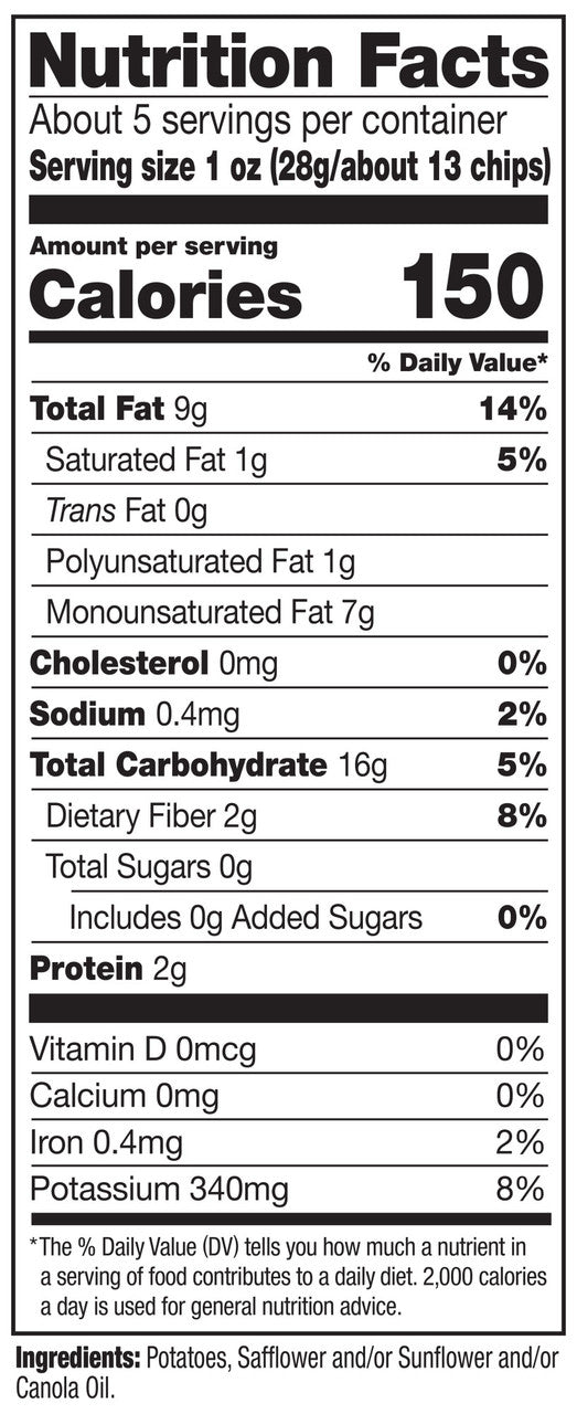 Kettle Chips No Salt Potato Chips (15x5 Oz)-1