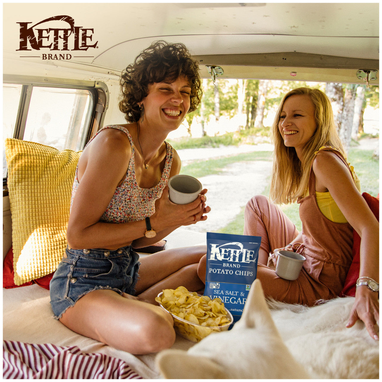 Kettle Chips Salt & Vinegar Potato Chips (15x5 Oz)-2
