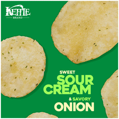 Kettle Chips Sour Cream & Onion Potato Chips (15x5 Oz)-3
