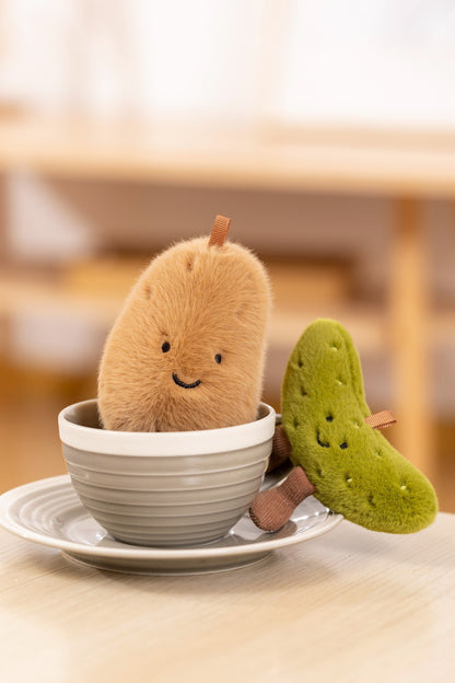 Plush Potato and Cucumber Toy - Cute Childrens Gift