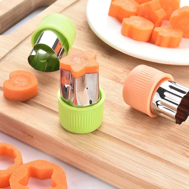 Plastic Handle Vegetable Cutter - Shapes