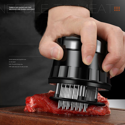 56-Blade Stainless Steel Meat Tenderizer Hammer for Beef and Steak