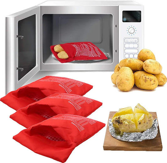 Microwave Potato Cooking Bag - Quick Easy Baked Potatoes - Free Shipping