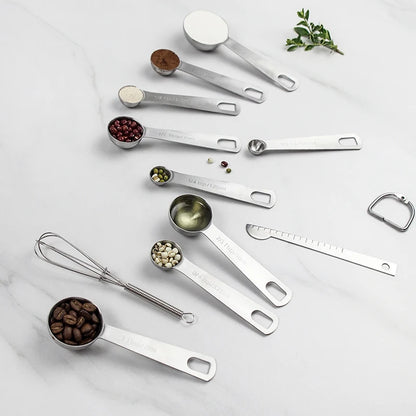 Measuring Spoons Set - Heavy Duty Stainless Steel Measuring Tools For Kitchen Cooking and Home Baking.