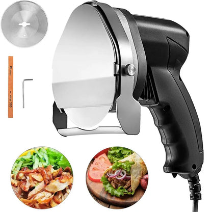 Electric Kebab Slicer with 2 Blades - for Shawarma and More
