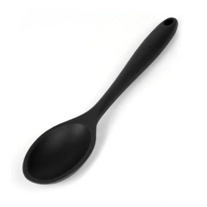 1Pcs Small Multicolored Silicone Spoons Nonstick Kitchen Spoon Silicone Serving Spoon Stirring Spoon for Kitchen Cooking Bakin.