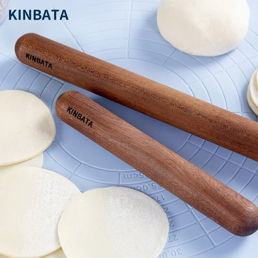 Japanese Ebony Wooden Rolling Pin for Baking and Crafts - Black Fondant and Cake Decoration