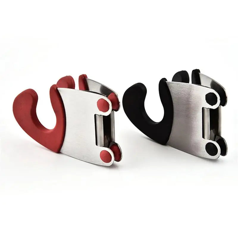 Stainless Steel Pot Clip Scoop Clamp Tongs Holder for Pot Pan Spoon Holder Spatula Storage Rack Kitchen Cooking Tools #EW.