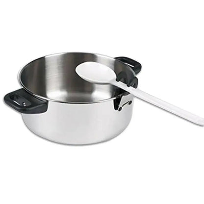 Stainless Steel Pot Clip Scoop Clamp Tongs Holder for Pot Pan Spoon Holder Spatula Storage Rack Kitchen Cooking Tools #EW.