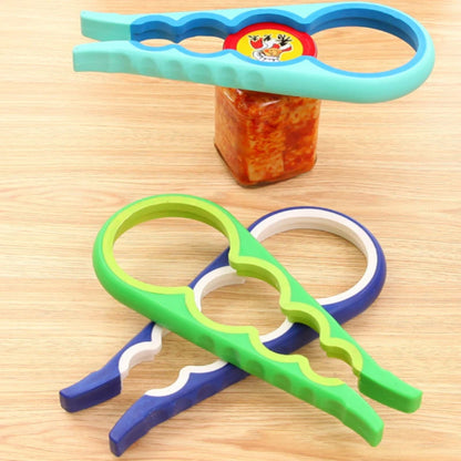 Opener for Beer Bottle Jar Opener Kitchen Cooking Gadgets Accessories 4 in 1 Handy Anti-slip Can Lid Screw Opener Bottle.