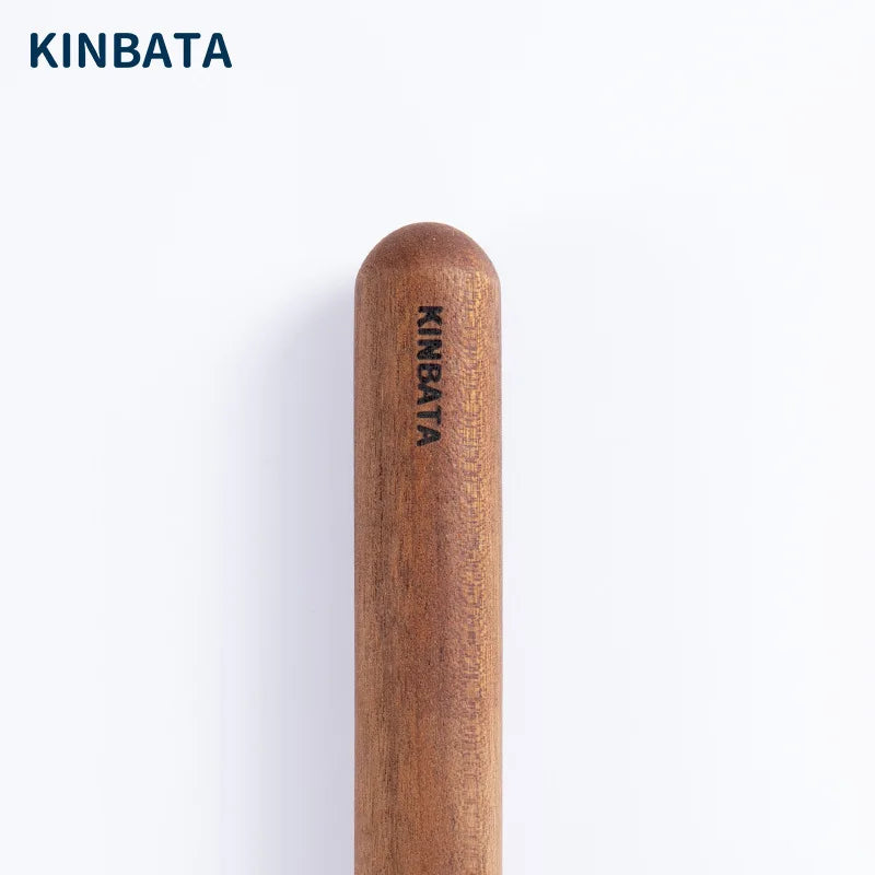 Japanese Ebony Wooden Rolling Pin for Baking and Crafts - Black Fondant and Cake Decoration
