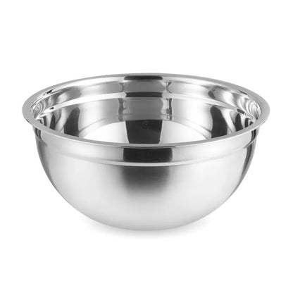 Stainless Steel Nesting Salad Bowl Set - Multi-Size Mixing and Storage Bowls