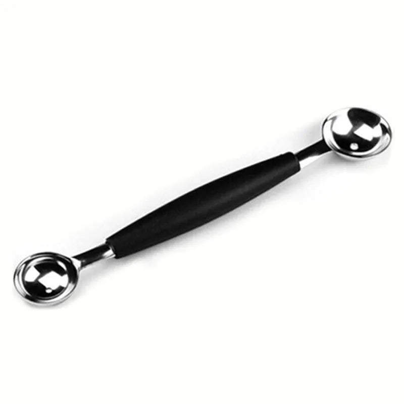 Melon watermelon Ball Scoop Fruit Spoon Ice Cream Sorbet Stainless Steel Double-end Cooking Tool Kitchen Accessories Gadgets.