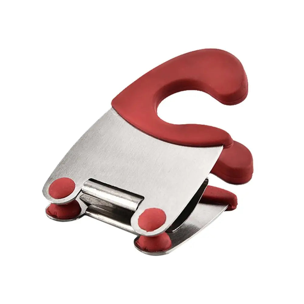 Stainless Steel Pot Clip Scoop Clamp Tongs Holder for Pot Pan Spoon Holder Spatula Storage Rack Kitchen Cooking Tools #EW.