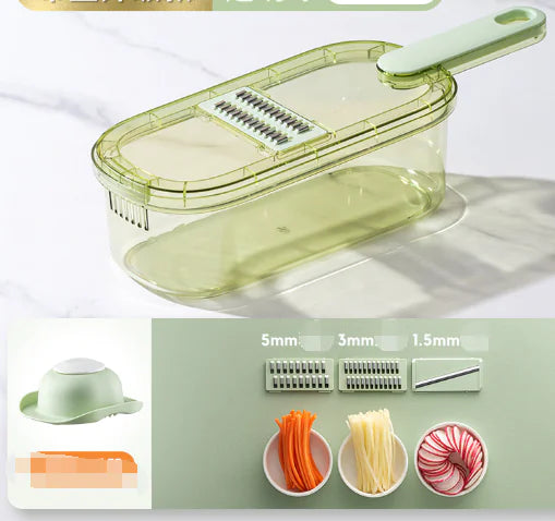 Multifunctional Vegetable Cutter - Basket and Brush Included