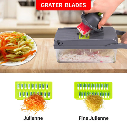 Multifunctional Cutter Shredder Slicer - 10 in 1