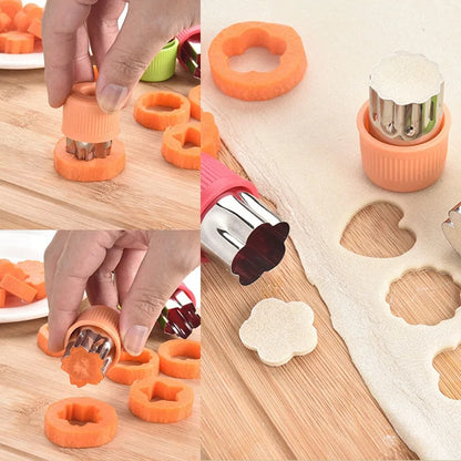Plastic Handle Vegetable Cutter - Shapes