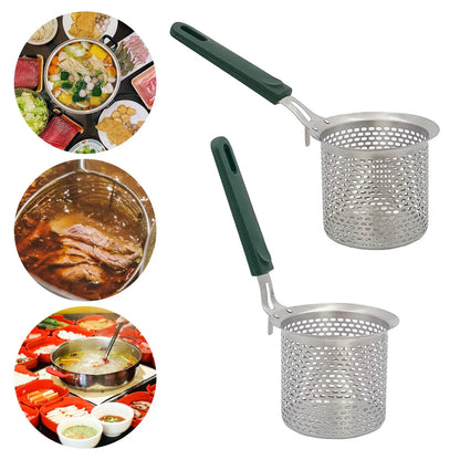 Mesh Pasta Strainer with Handle.