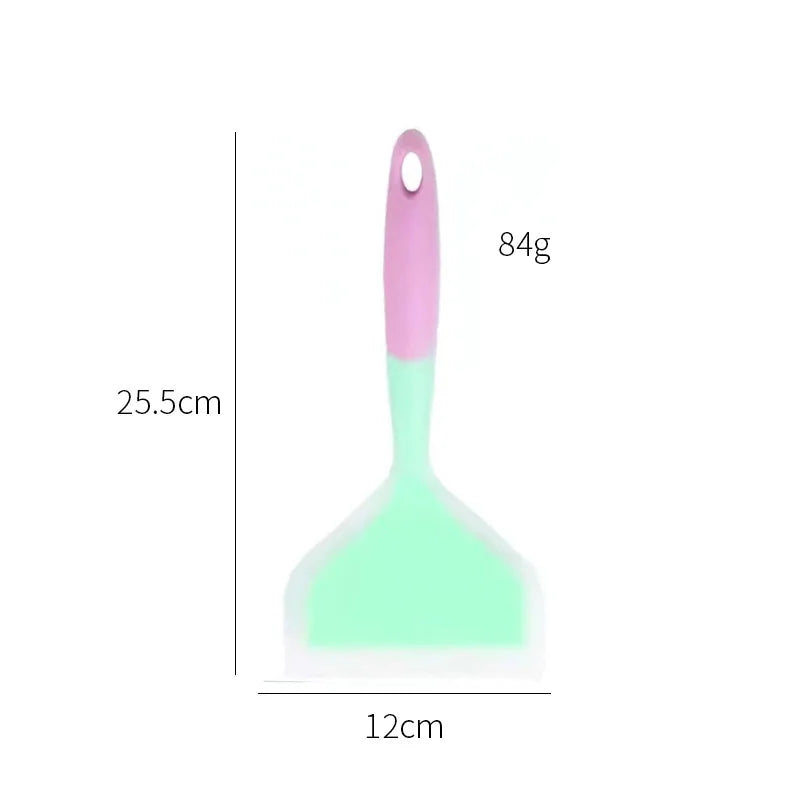 Integrated Silicone Spatula Non Stick Wide Mouth Tamagoyaki Shovel Beef Meat Egg Frying Cooking Tool Kitchen Gadgets.