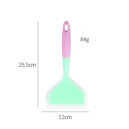 Integrated Silicone Spatula Non Stick Wide Mouth Tamagoyaki Shovel Beef Meat Egg Frying Cooking Tool Kitchen Gadgets.