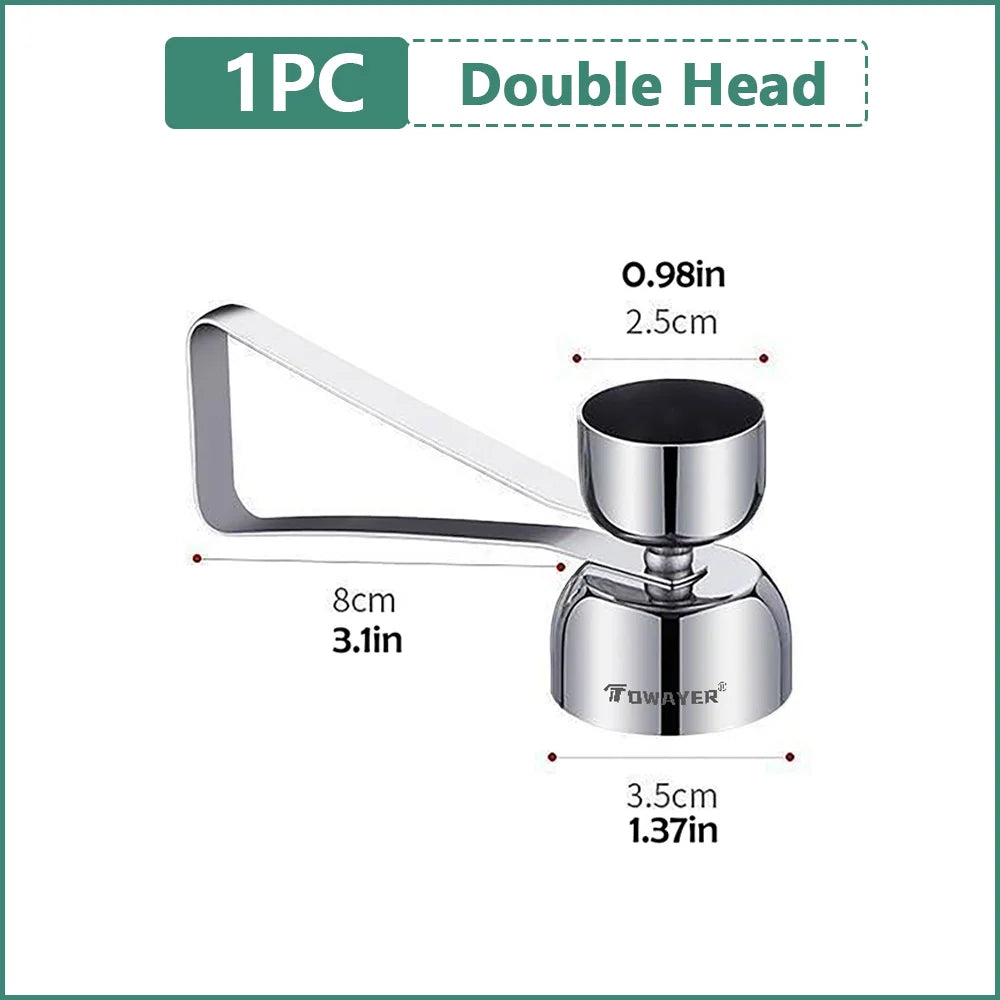 304 Stainless Steel Eggshell Opener Double Head Metal Boiled Raw Egg Creative Gadgets Kitchen Cooking Tool Kitchen  Accessories.