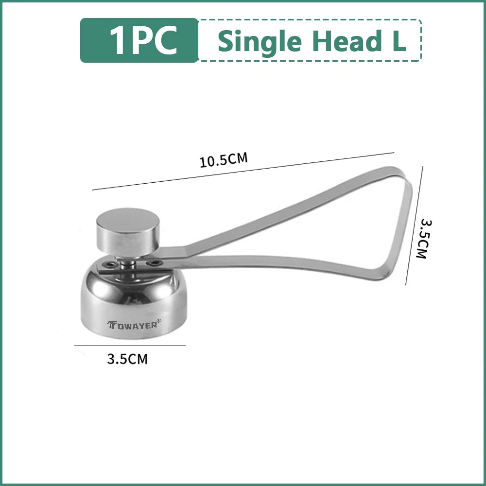 304 Stainless Steel Eggshell Opener Double Head Metal Boiled Raw Egg Creative Gadgets Kitchen Cooking Tool Kitchen  Accessories.