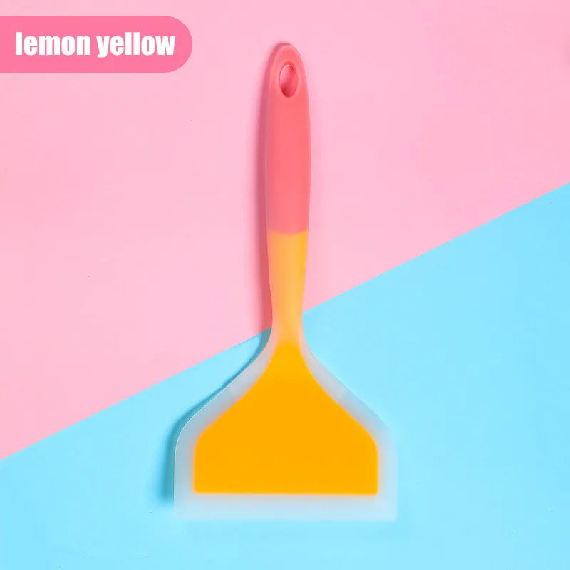 Integrated Silicone Spatula Non Stick Wide Mouth Tamagoyaki Shovel Beef Meat Egg Frying Cooking Tool Kitchen Gadgets.