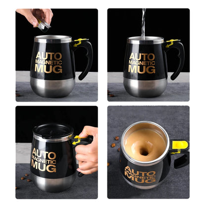 Self-Stirring Mug - USB Rechargeable Stainless Steel Coffee Mixer