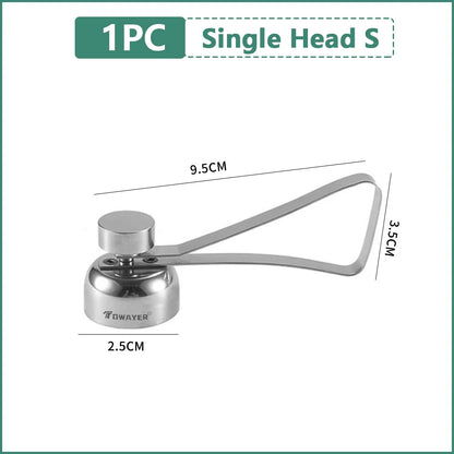 304 Stainless Steel Eggshell Opener Double Head Metal Boiled Raw Egg Creative Gadgets Kitchen Cooking Tool Kitchen  Accessories.
