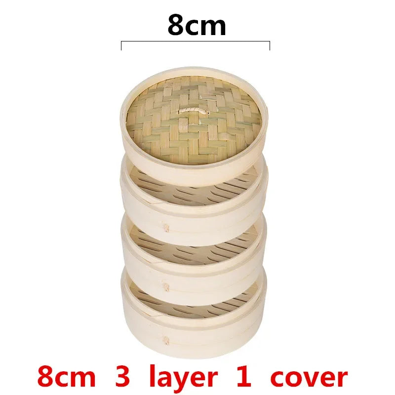 One Cage or Cover Cooking Bamboo Steamer Fish Rice Vegetable Snack Basket Set Kitchen Cooking Tools dumpling steamer steam pot.