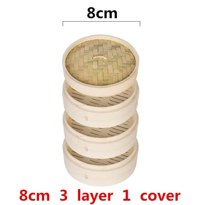 One Cage or Cover Cooking Bamboo Steamer Fish Rice Vegetable Snack Basket Set Kitchen Cooking Tools dumpling steamer steam pot.