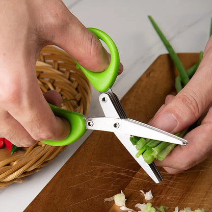 Multipurpose Stainless Steel Kitchen Scissors for Pepper Preparation - Cooking Tool