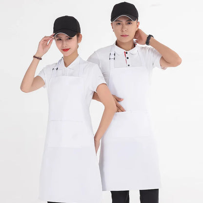 Adjustable Hanging Neck Apron with Custom Logo for Kitchen and BBQ