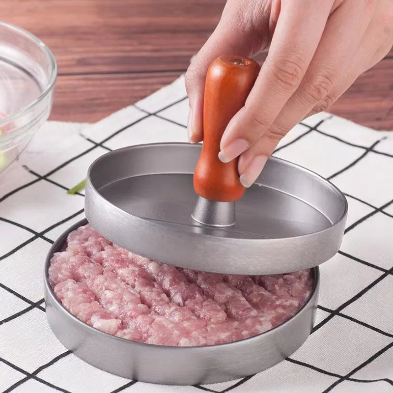 12CM Hamburger Maker Press Chopped Steak Meat Smasher Cutlet Mold Croquettes Kitchen Cooking Tool Hamburgueria Diner Accessories.