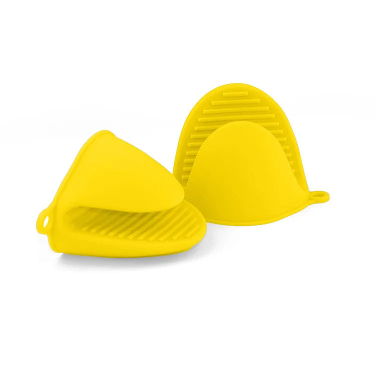 Thicken Silicone Anti-Hot Gloves Microwave Oven Glove Insulation Non Stick Anti-slip Grips Bowl Pot Clips Kitchen Cooking Gadget.