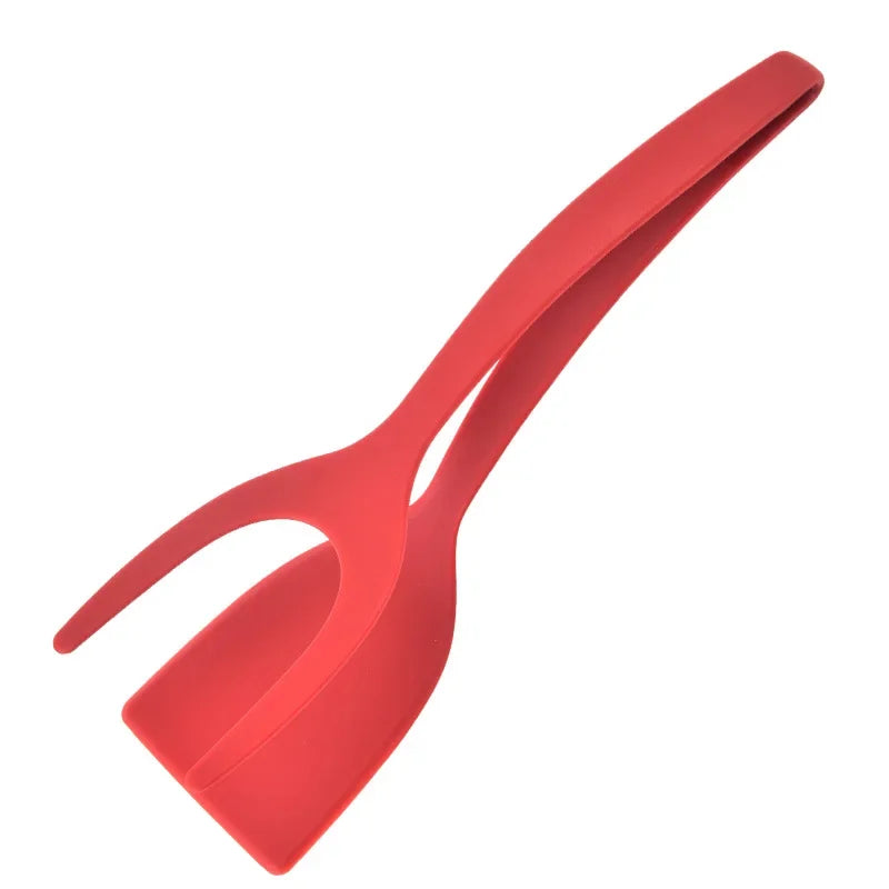 Nylon Clip Utensils for Kitchen Gadget and Accessories 2-in-1 Steak Spatula Tongs Pancake Cooking Machine Flip Pliers Tools Bar.