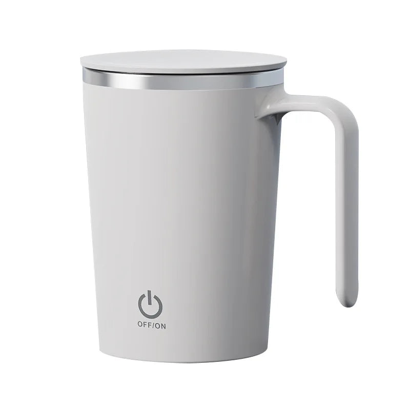 Electric Mixing Cup - Automatic Stirring Coffee Mug with a Lazy Rotating Magnetic Design