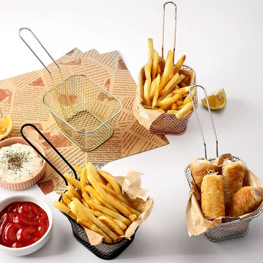 Mini Snack N' Fries Mesh Baskets.